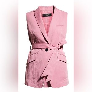 New with tags Rag & Bone Margot Sleeveless Blazer Blush Pink women's size 4.